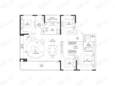 玺园4室2厅2卫户型图