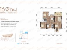 盛天东郡4室2厅2卫户型图