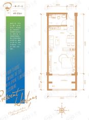 伴月湾星天地公寓户型B户型图