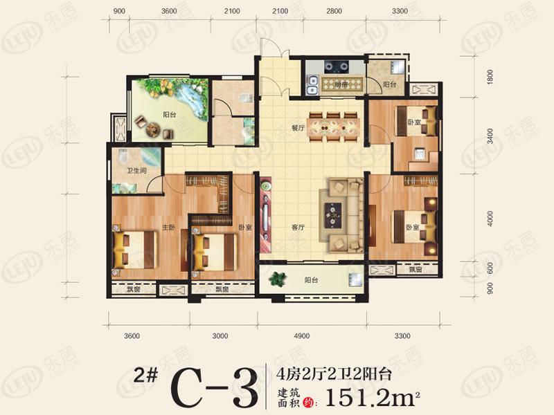 望江府,在售户型区间96.07~151.2㎡.价格尚未公布