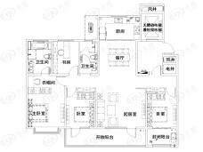 银丰玖玺城山和院E户型户型图