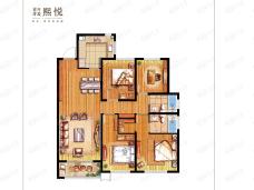 首开金茂熙悦4室2厅2卫户型图