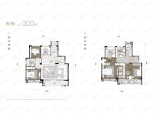 绿城凤起乐鸣4室3厅3卫户型图