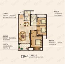 泰山誉景3室2厅1卫户型图