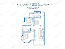 海尔智慧家·东海城2室2厅1卫户型图