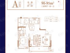 高速时代首府3室2厅1卫户型图