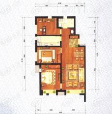 万科城3室2厅1卫户型图