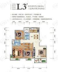 颐和盛世3室2厅2卫户型图