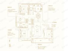 葛洲坝招商紫郡蘭园4室2厅2卫户型图