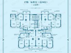 恒大金碧江湾3室2厅2卫户型图