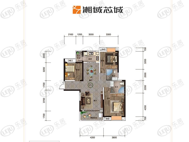 资讯中心 买房导购 正文    湘域芯城楼盘目前主推132~144㎡平米户型