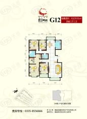 燕大星苑红树湾4室2厅3卫户型图