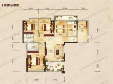 东昇时代4室2厅2卫户型图