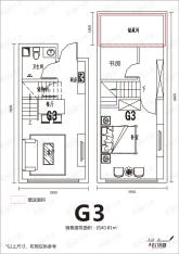 文一名门南郡2室2厅1卫户型图