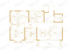 东投新力樘悦3室2厅2卫户型图