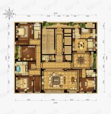 九玺空间5室4厅5卫户型图