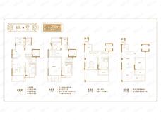 北京城建西华龙樾5室2厅3卫户型图