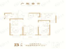 科弘国风龙樾3室2厅2卫户型图