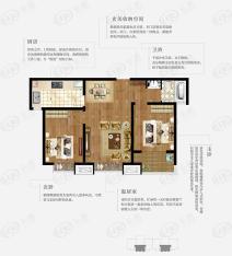 上林熙园2室2厅1卫户型图