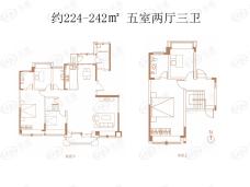 万景荔知湾5室2厅3卫户型图