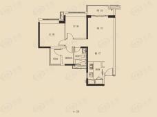 绿地越秀海玥3室2厅1卫户型图