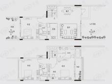 保利小楼大院3室2厅3卫户型图