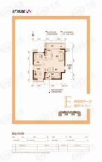 华东万悦城2室2厅1卫户型图