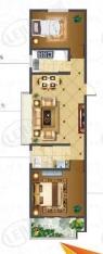 安泰水晶城2室2厅1卫户型图