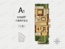 融信杭州公馆6室4厅5卫户型图