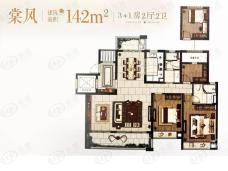 雅居乐路劲棠颂4室2厅2卫户型图