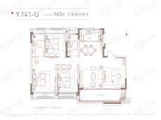 雅旭新乐府3室2厅2卫户型图