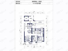 碧桂园联发浔阳府3室2厅2卫户型图