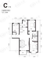 凯旋城3室2厅2卫户型图