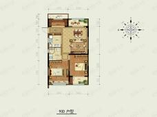 天都城·滨沁公寓2室2厅1卫户型图