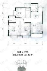 紫郡观澜3室2厅户型图