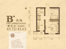 泰荣湾1室1厅1卫户型图