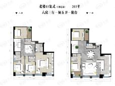 东煌江滨公馆6室3厅5卫户型图