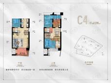 保利叁仟栋壹海里4室2厅3卫户型图