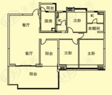 碧桂园凤凰城26峰组团N+1灵动户型户型图