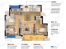 东原阅境（朗阅嘉园）3室2厅2卫户型图