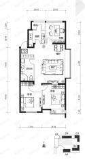 华润铁西中心3室2厅1卫户型图