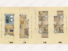 桂丹颐景园5室3厅6卫户型图