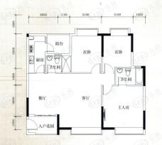 远东御江豪庭3室2厅2卫户型图