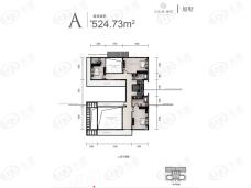 华侨城原岸小双拼别墅A户型三层户型图