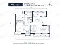 万科高新华府4室2厅2卫户型图