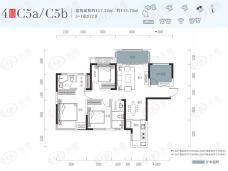 融创融公馆4室2厅2卫户型图