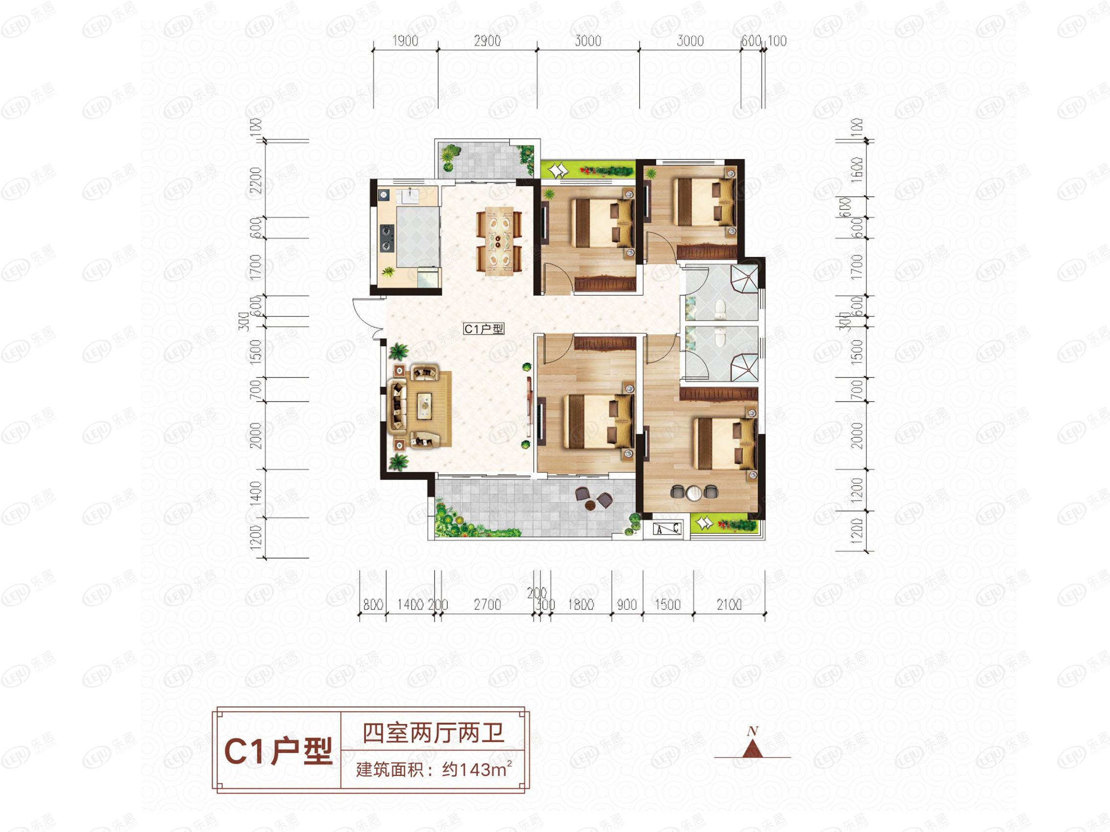宝丰县领创高铁大地城,在售户型区间125~184㎡.价格尚未公布