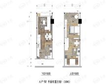 利嘉特区公馆3室2厅2卫户型图