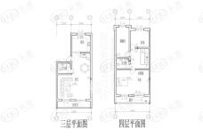 水郡花都叠拼三、四层户型图