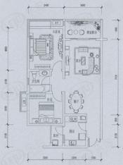 鲁能星城7街区 房型: 二房;  面积段: 70.5 －82.2 平方米;户型图